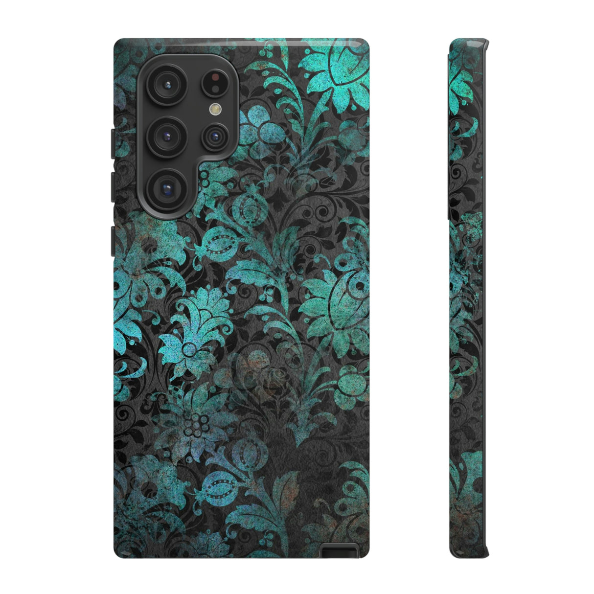 Shse Gothic Flower Samsung Case (Protective) Samsung Galaxy S22 Ultra Glossy Phone Case