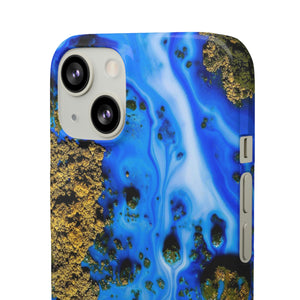 Blue River Ink Art iPhone Case (Slim) Phone Case