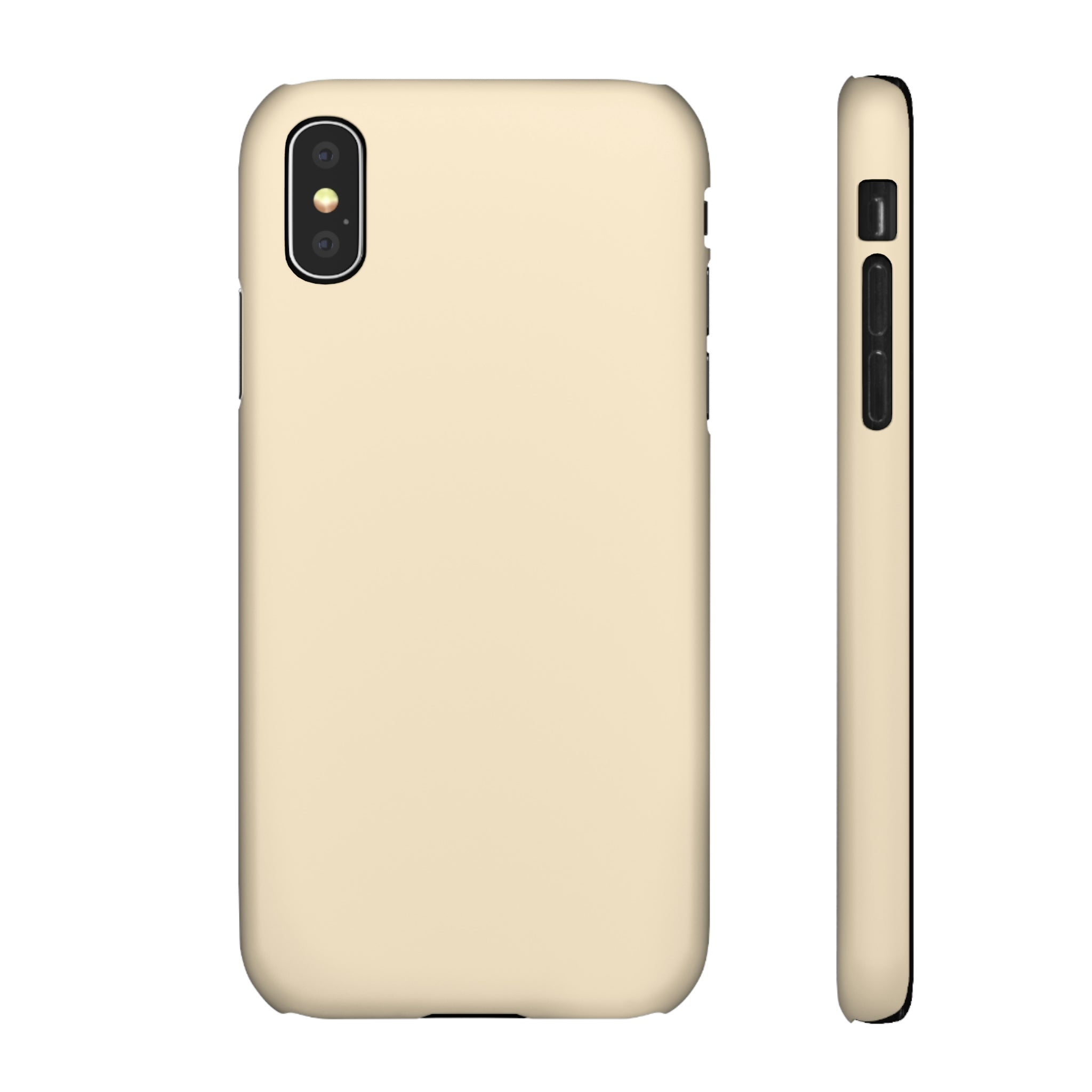 Blanched Almond iPhone Case (Slim) iPhone X Matte Phone Case