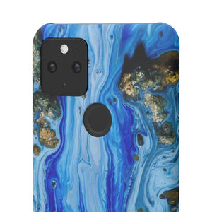 Blue Ice Ink Art Android Case (Slim) Phone Case