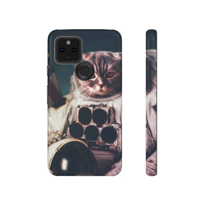 Cat Astronaut Android Case (Protective) Google Pixel 5 5G Glossy Phone Case