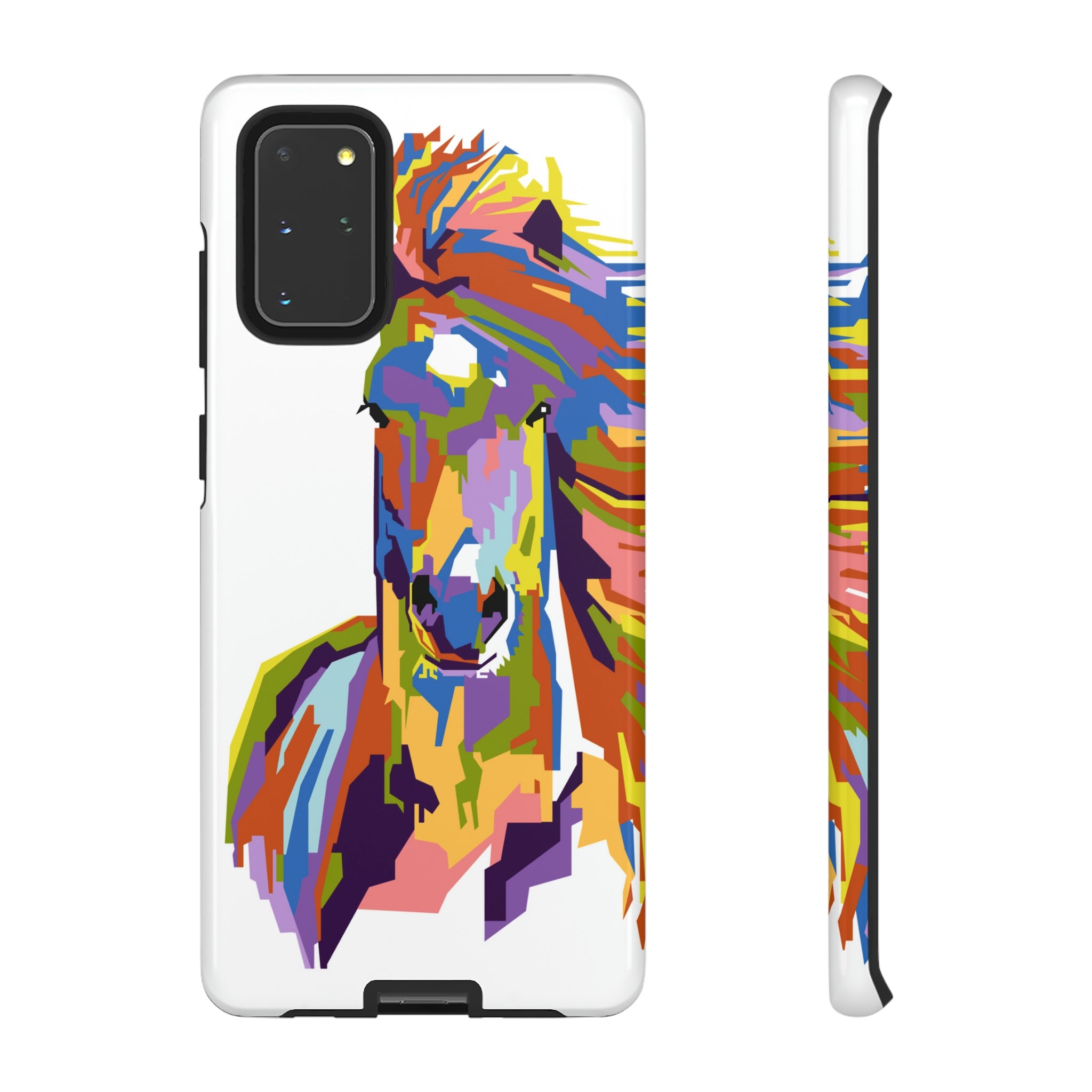 Horse Abstract Art Android Case (Protective) Samsung Galaxy S20+ Glossy Phone Case