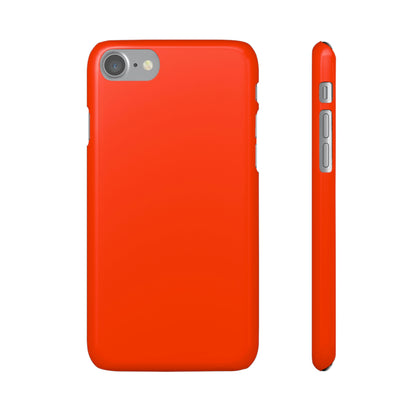 Coquelicot Orange iPhone Case (Slim) iPhone 7 Glossy Phone Case