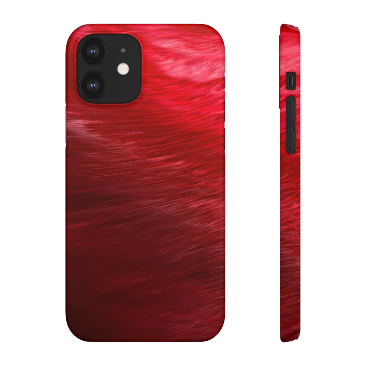 Red Feather Ink Art iPhone Case (Slim) iPhone 12 Matte Phone Case