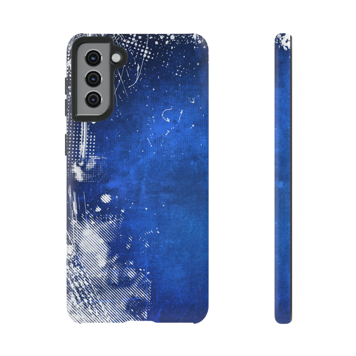 Grunge Blue Android Case (Protective) Samsung Galaxy S21 Plus Matte Phone Case