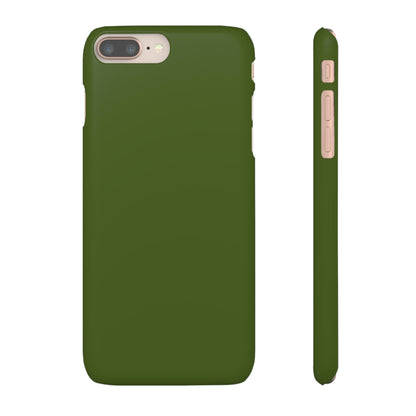 Dark Moss Green iPhone Case (Slim) iPhone 8 Plus Matte Phone Case