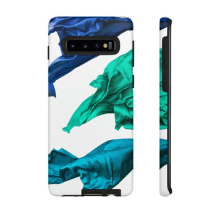 Blue Velvet Fabric Android Case (Protective) Samsung Galaxy S10 Matte Phone Case