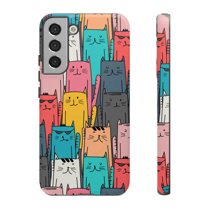 Colorful Cats Android Case (Protective) Samsung Galaxy S22 Plus Matte Phone Case