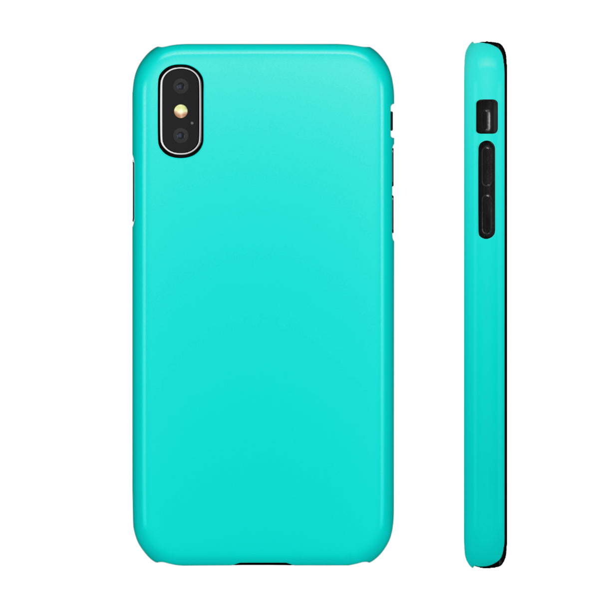 Bright Turquoise iPhone Case (Slim) iPhone X Glossy Phone Case