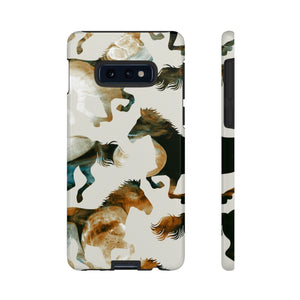 Tie Dye Horses Android Case (Protective) Samsung Galaxy S10E Glossy Phone Case