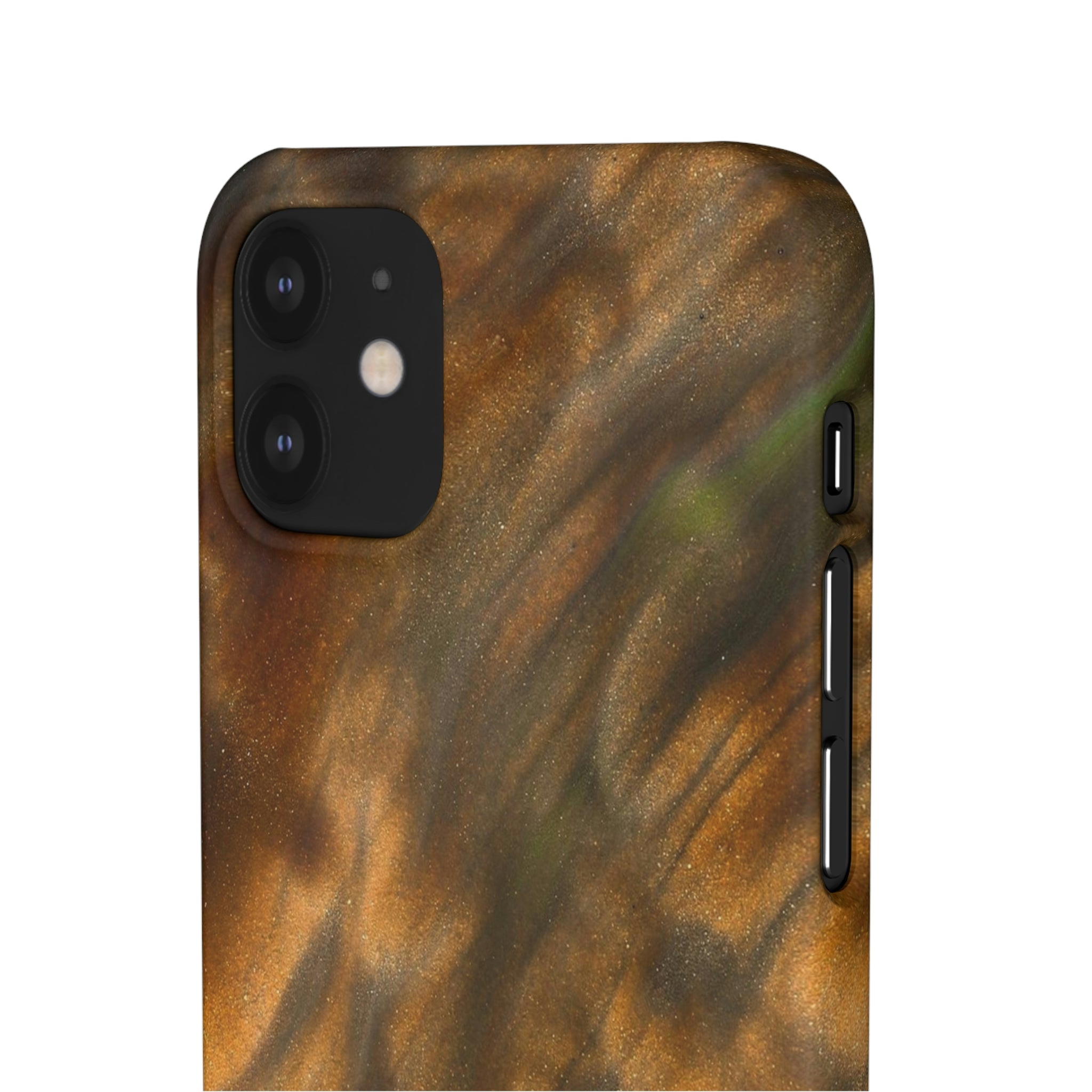 Gold Sand Ink Art iPhone Case (Slim) Phone Case