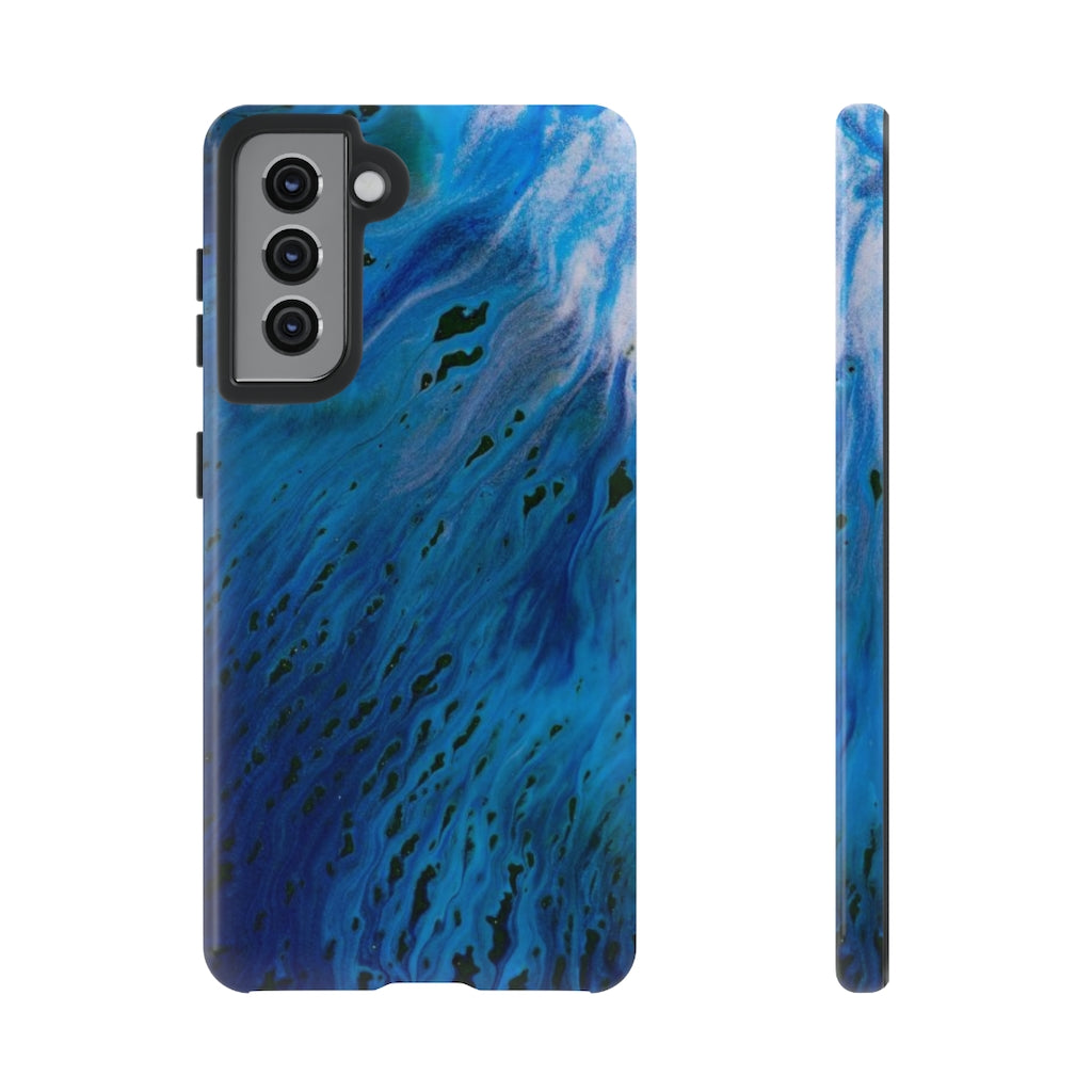 Blue River Ink Art Android Case (Protective) Samsung Galaxy S21 Glossy Phone Case