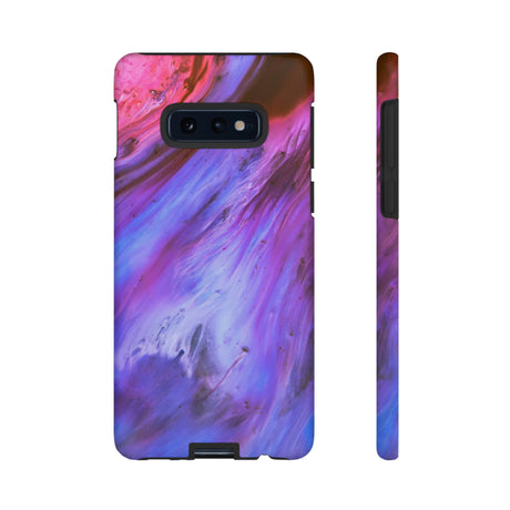 Purple Cosmos Ink Art Android Case (Protective) Samsung Galaxy S10E Matte Phone Case