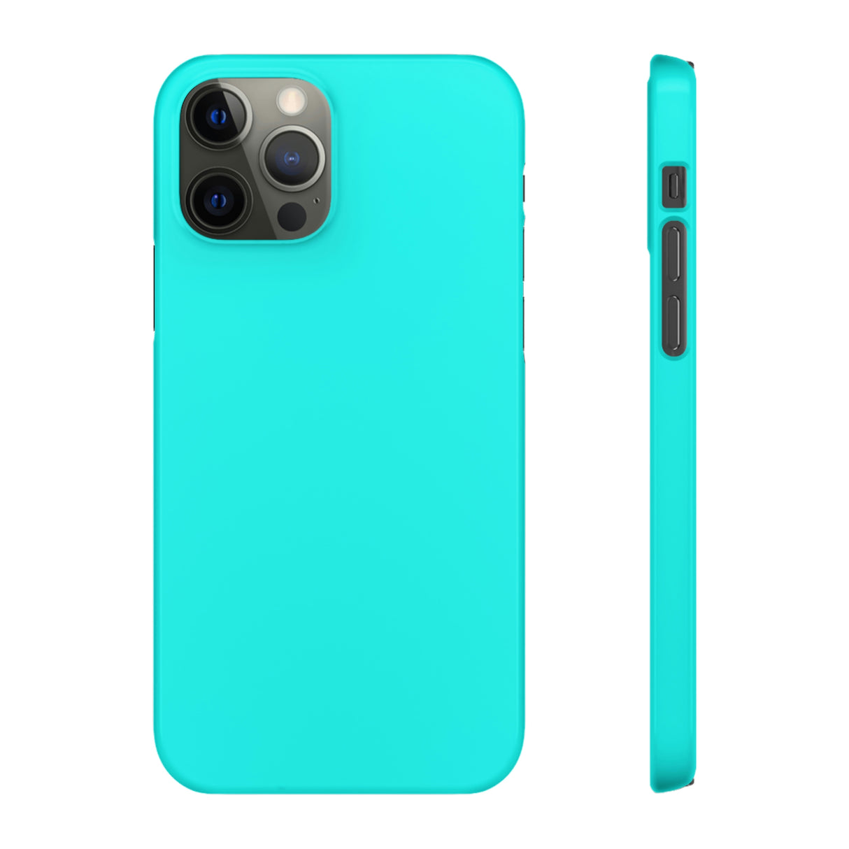 Flourescent Blue iPhone Case (Slim) iPhone 12 Pro Glossy Phone Case