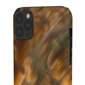 Gold Sand Ink Art iPhone Case (Slim) Phone Case