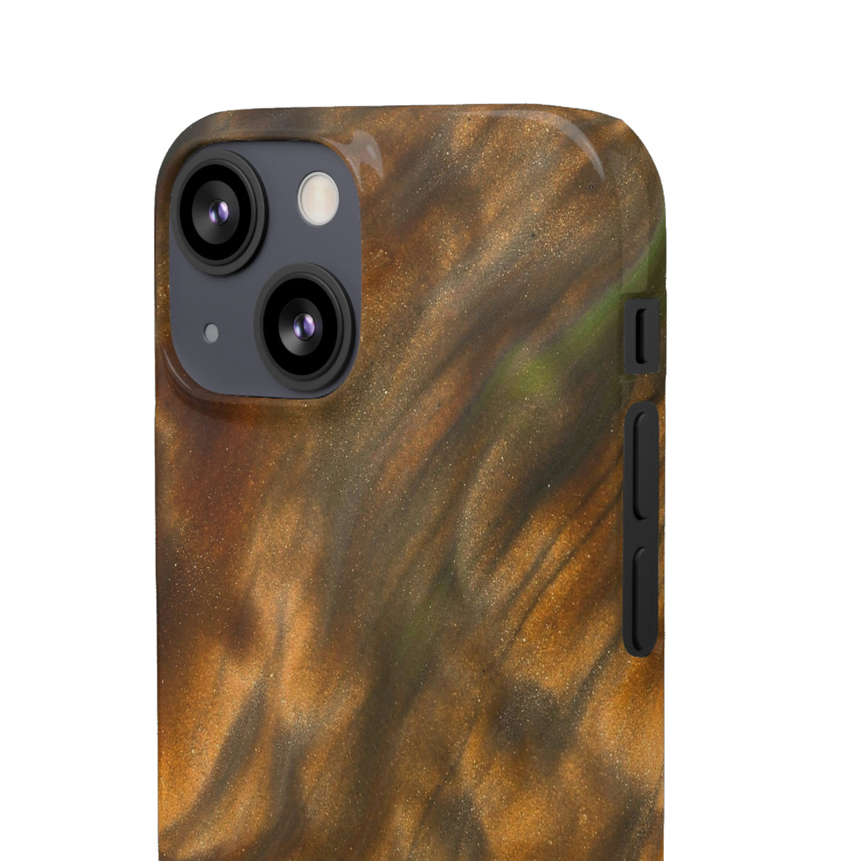 Gold Sand Ink Art iPhone Case (Slim) Phone Case