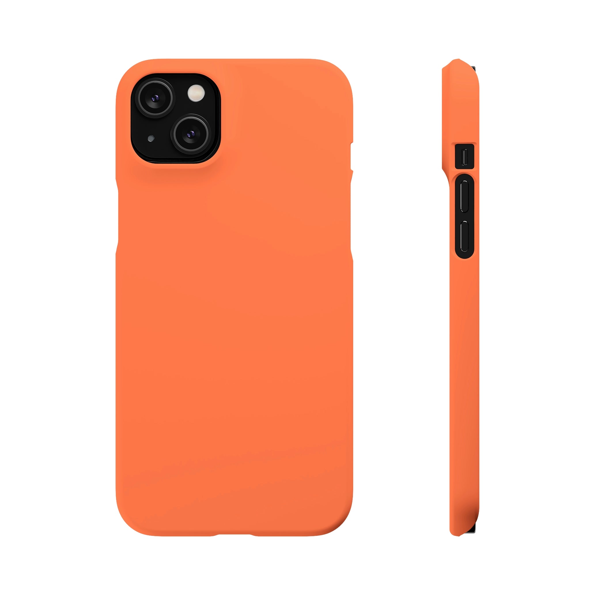 Coral Orange iPhone Case (Slim) iPhone 14 Plus Matte Phone Case