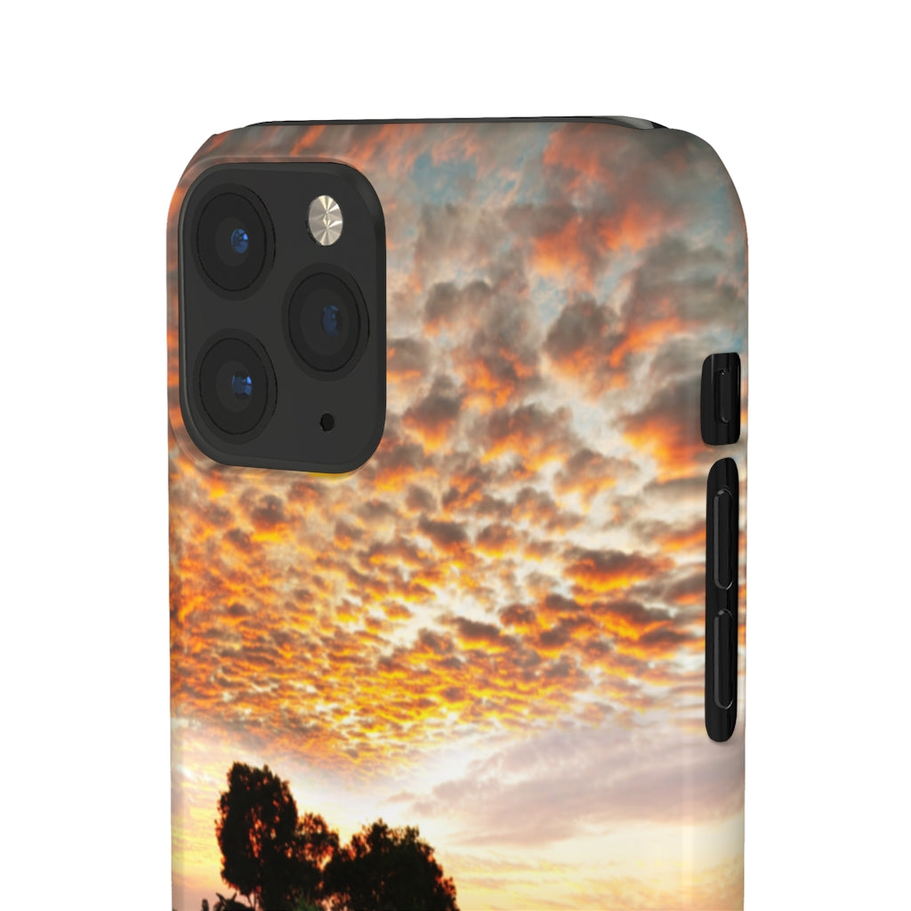 Sunset on the Tropical River Samsung/iPhone (Slim) iPhone 11 Pro Glossy Phone Case