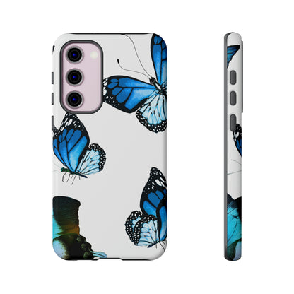 Blue Butterflies Android Case (Protective) Samsung Galaxy S23 Plus Glossy Phone Case