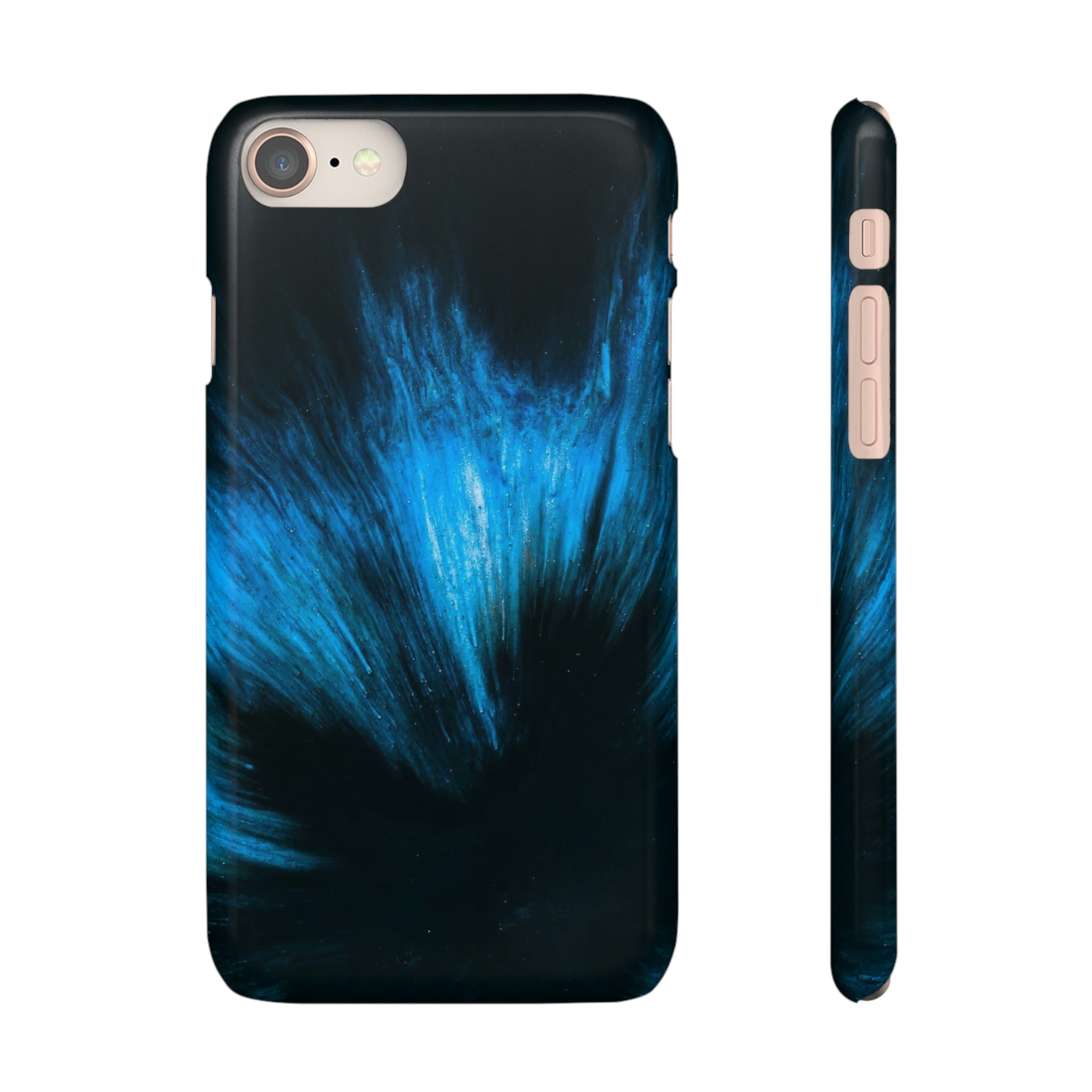 Midnight Shadow Ink Art iPhone Case (Slim) iPhone 8 Glossy Phone Case