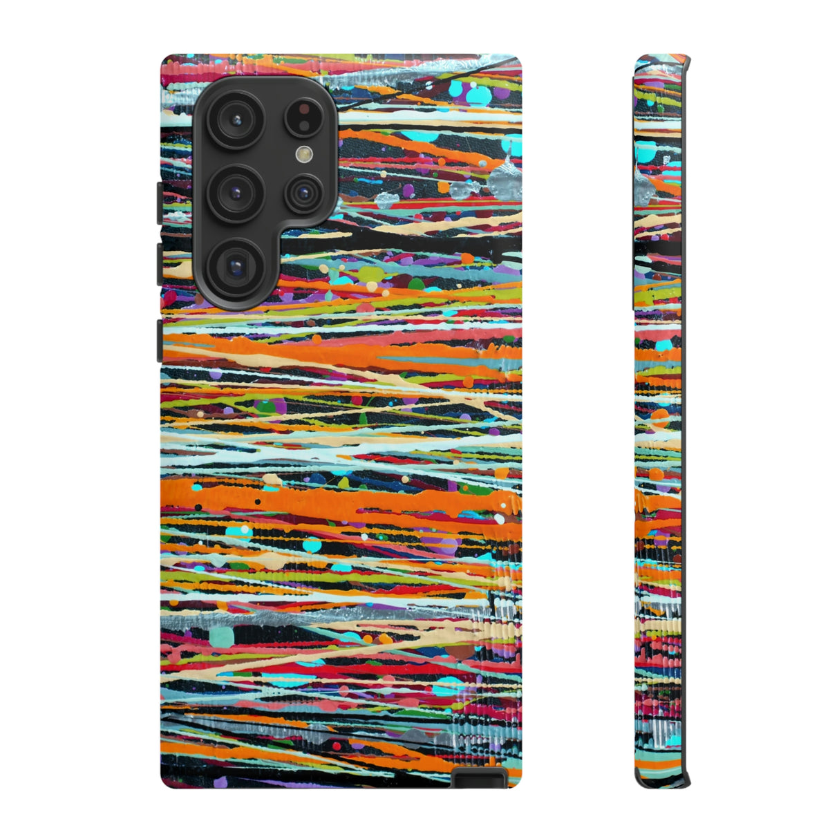 Stripe Art Android Case (Protective) Samsung Galaxy S22 Ultra Matte Phone Case