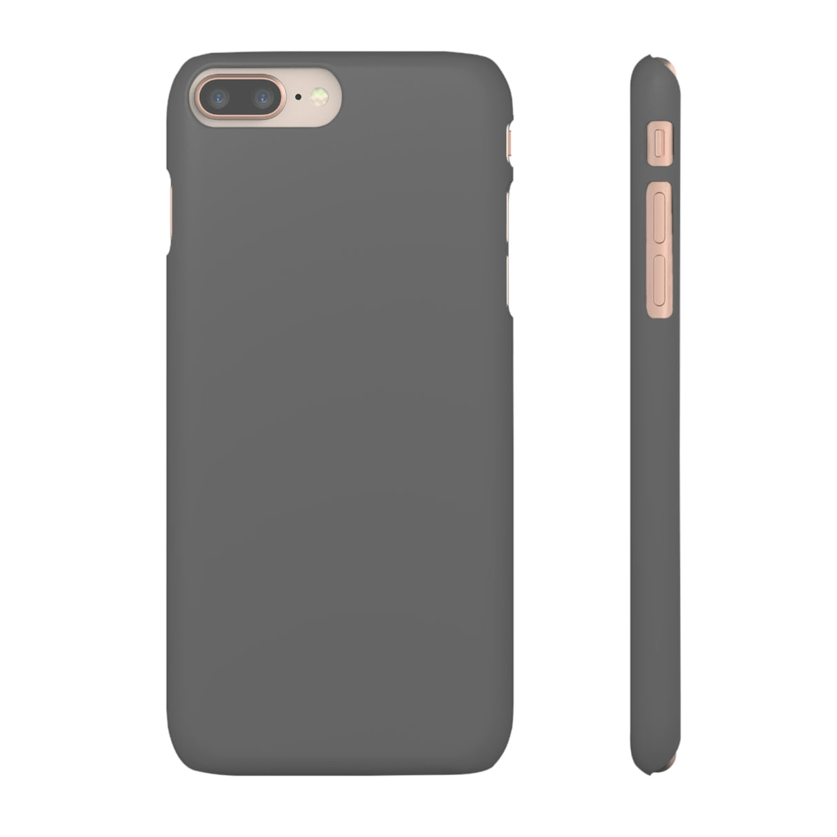 Dim Gray iPhone Case (Slim) iPhone 8 Plus Matte Phone Case