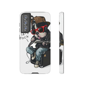 Rock n Roll Dog Android Case (Protective) Samsung Galaxy S21 FE Glossy Phone Case