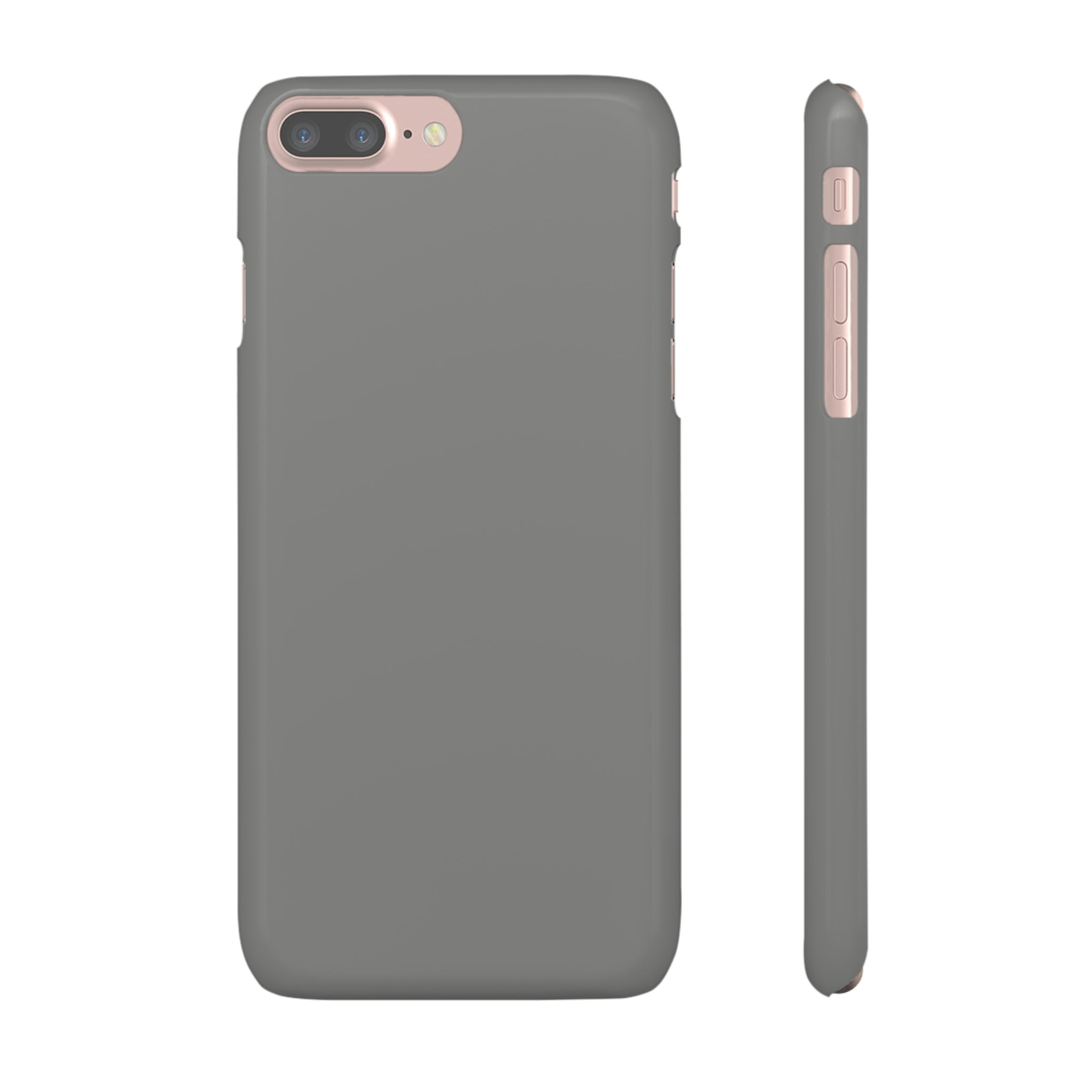 Battleship Gray iPhone Case (Slim) iPhone 7 Plus Glossy Phone Case