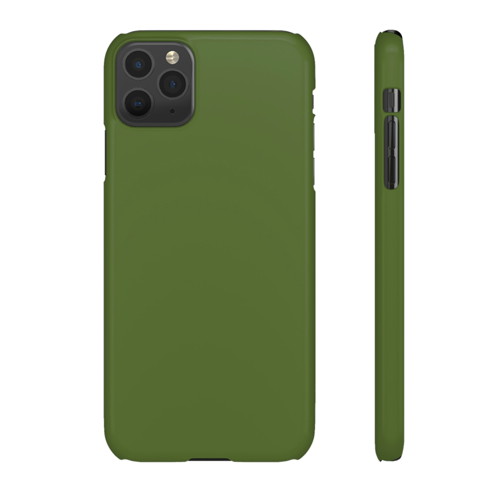 Dark Olive Green iPhone Case (Slim) iPhone 11 Pro Max Glossy Phone Case