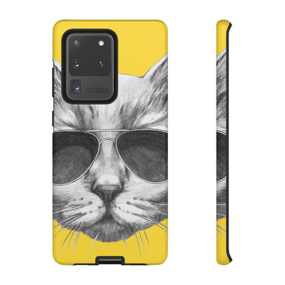 Cool Cat Portrait Android Case (Protective) Samsung Galaxy S20 Ultra Matte Phone Case