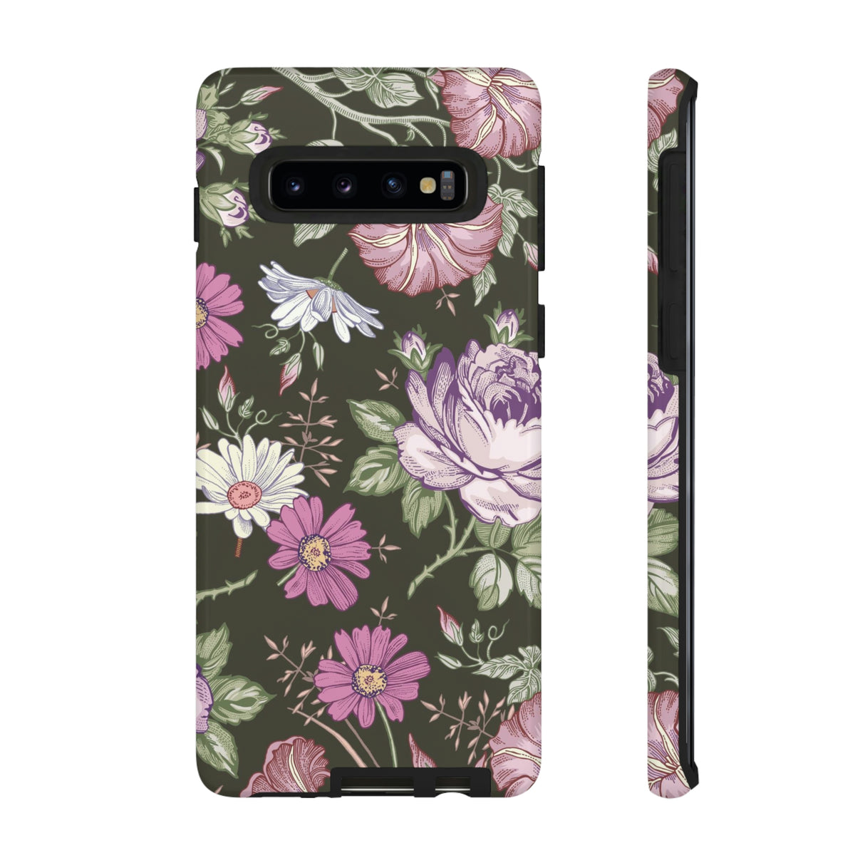 Purple Rose Vintage Flower Samsung Case (Protective) Samsung Galaxy S10 Glossy Phone Case