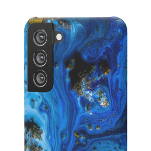 Blue Ice Melt Ink Art Android Case (Slim) Phone Case