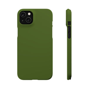 Dark Moss Green iPhone Case (Slim) iPhone 14 Plus Matte Phone Case