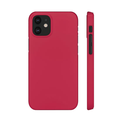 Bright Maroon iPhone Case (Slim) iPhone 12 Mini Glossy Phone Case