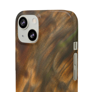 Gold Sand Ink Art iPhone Case (Slim) Phone Case