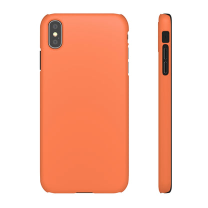 Coral Orange iPhone Case (Slim) iPhone XS MAX Matte Phone Case