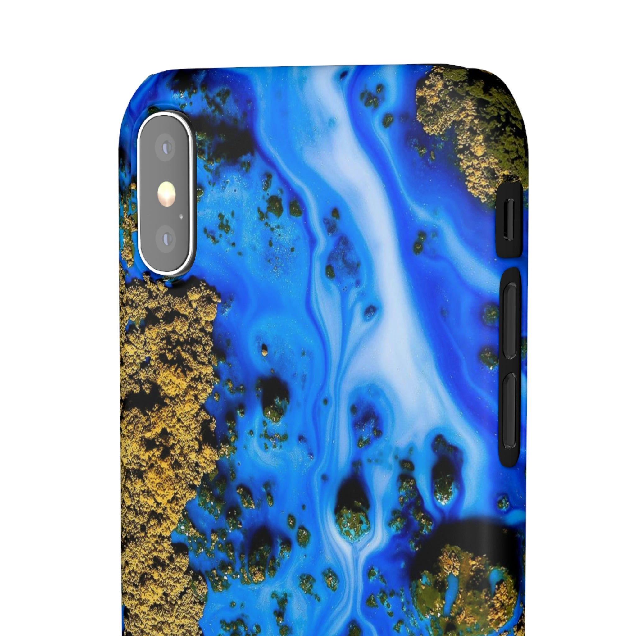 Blue River Ink Art iPhone Case (Slim) Phone Case