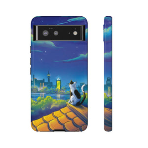 Cat Tin Roof Android Case (Protective) Google Pixel 6 Glossy Phone Case