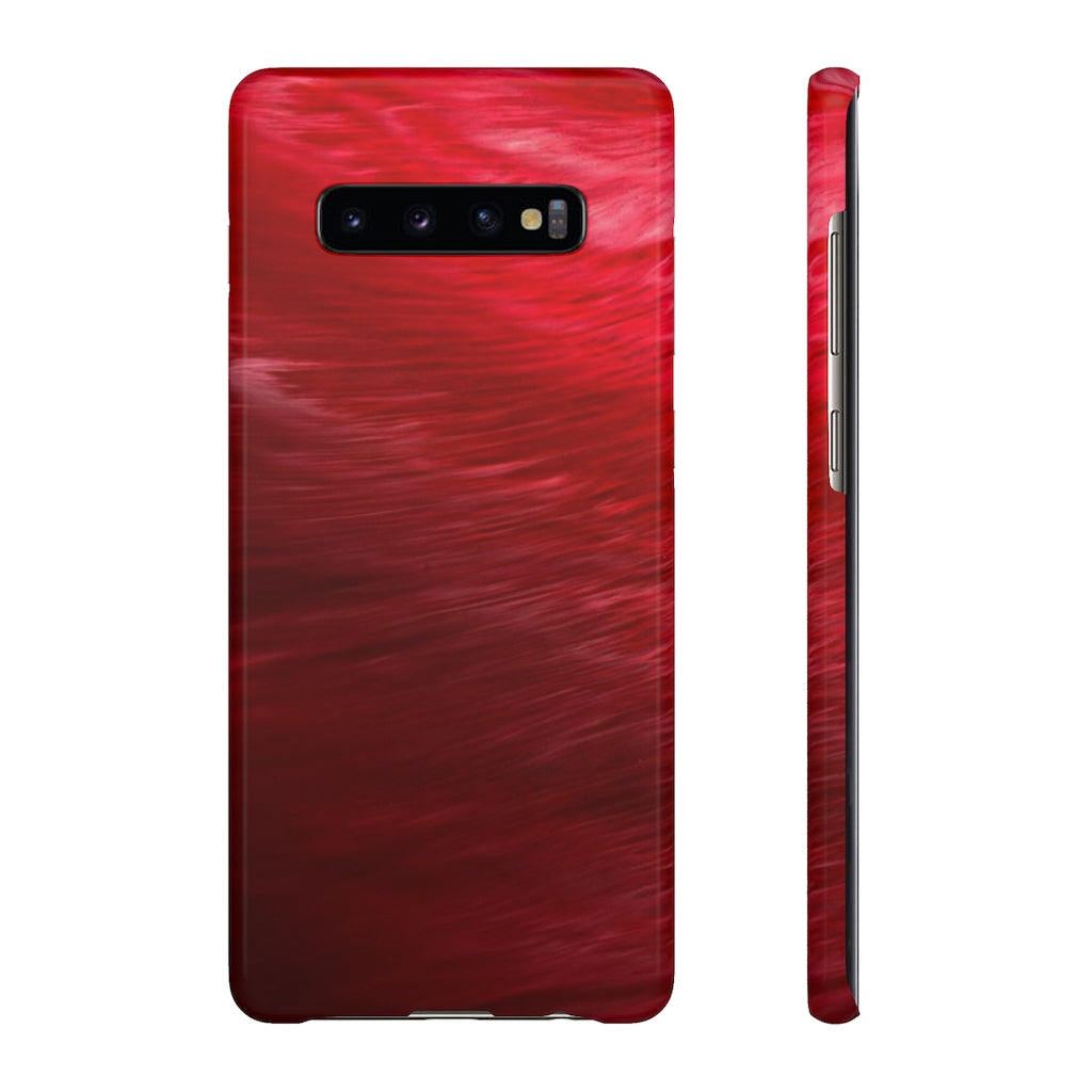 Red Feather Ink Art Android Case (Slim) Samsung Galaxy S10 Plus Glossy Phone Case