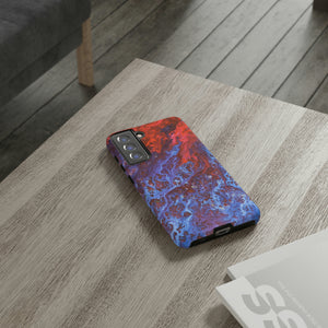 Blue Lava Ink Art Android Case (Protective) Phone Case