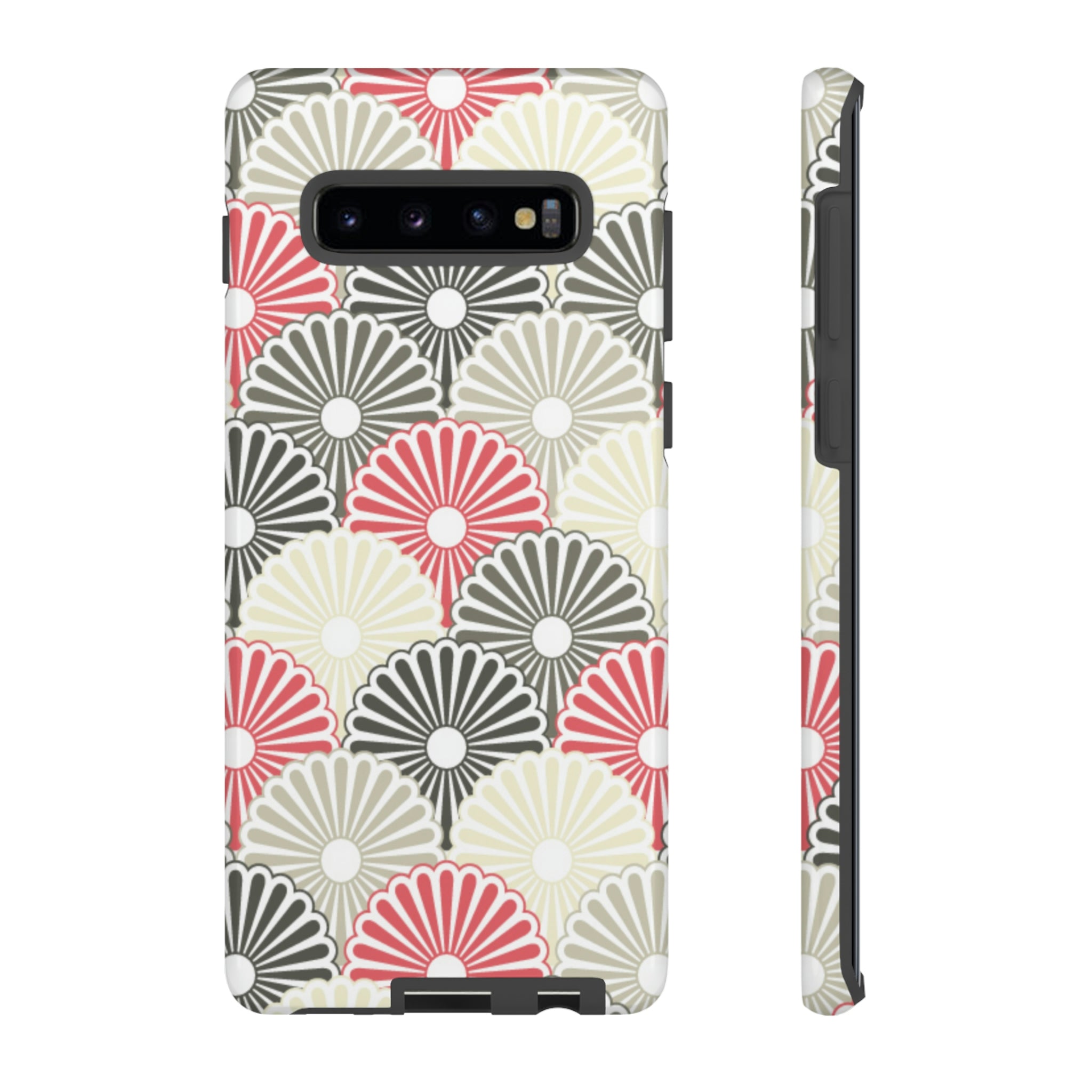 Japanese Flower Android Case (Protective) Samsung Galaxy S10 Plus Glossy Phone Case