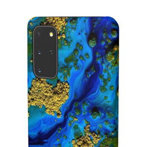 Blue Clear Ocean Ink Art Android Case (Slim) Phone Case