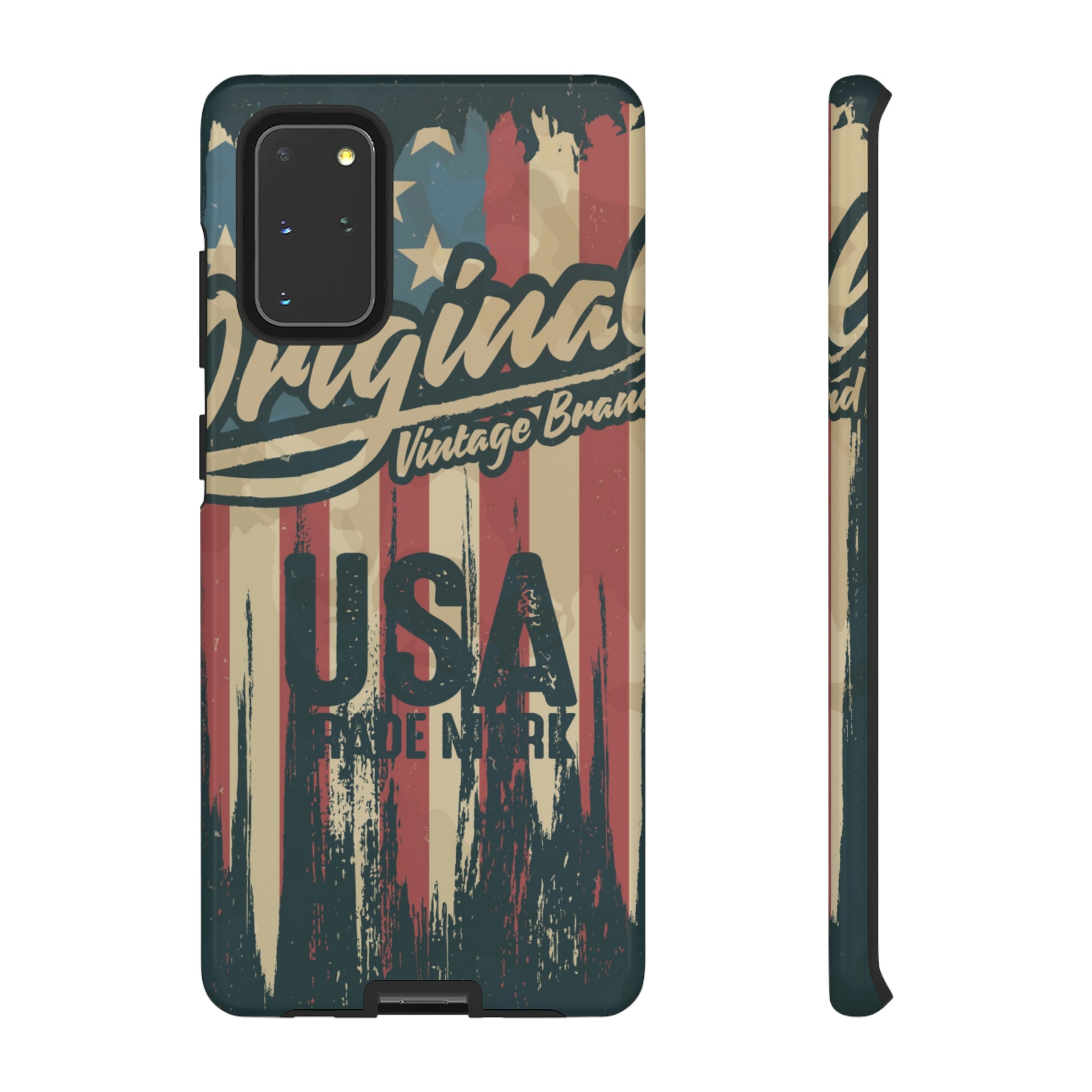 American Vintage Flag Android Case (Protective) Samsung Galaxy S20+ Glossy Phone Case