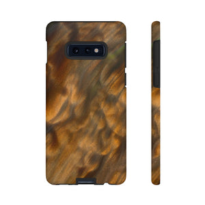 Gold Sand Ink Art Android Case (Protective) Samsung Galaxy S10E Matte Phone Case