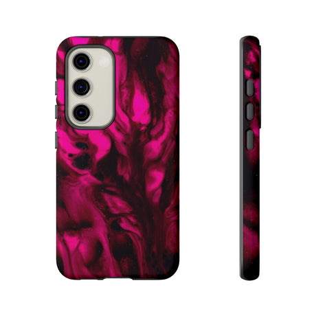 Bright Pink Ink Art Android Case (Protective) Samsung Galaxy S23 Matte Phone Case