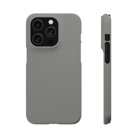 Battleship Gray iPhone Case (Slim) iPhone 14 Pro Matte Phone Case