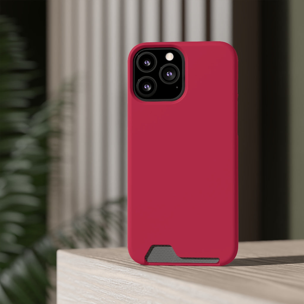 Bright Maroon iPhone Case (Card) Phone Case