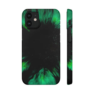 Northen Star Gaze Ink Art iPhone Case (Slim) iPhone 12 Mini Glossy Phone Case