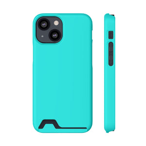 Flourescent Blue iPhone Case (Card) iPhone 13 Mini Matte Without gift packaging Phone Case