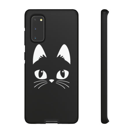 Cartoon Cat Icon Android Case (Protective) Samsung Galaxy S20 Glossy Phone Case